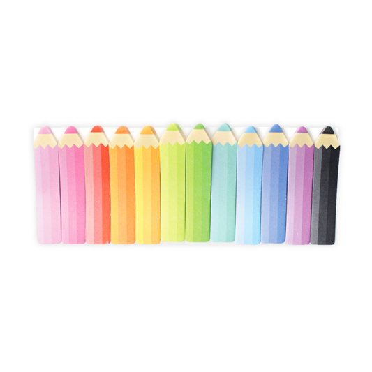 note pals sticky tabs - colorful pencils