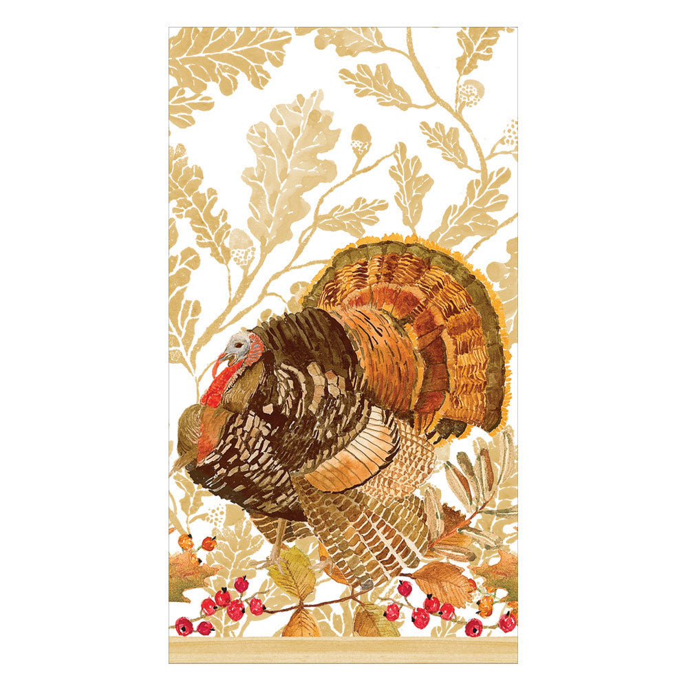 Woodland Turkey Paper Guest Towel Napkins