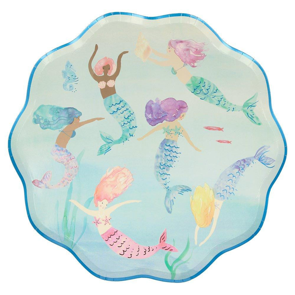 Mermaid Swimming Plates Large