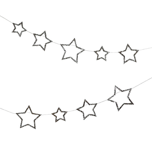 Silver Mini Star Garland
