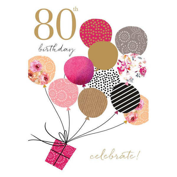 80th Birthday Card Sara Miller