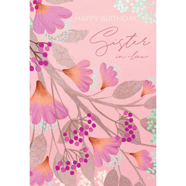 Blooming Branch Birthday Card Sister In-Law