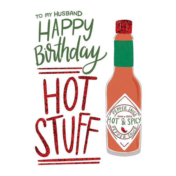 Hot Stuff Birthday Husband Card