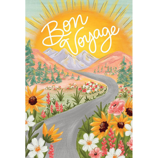 Bon Voyage Sun Good Luck Card