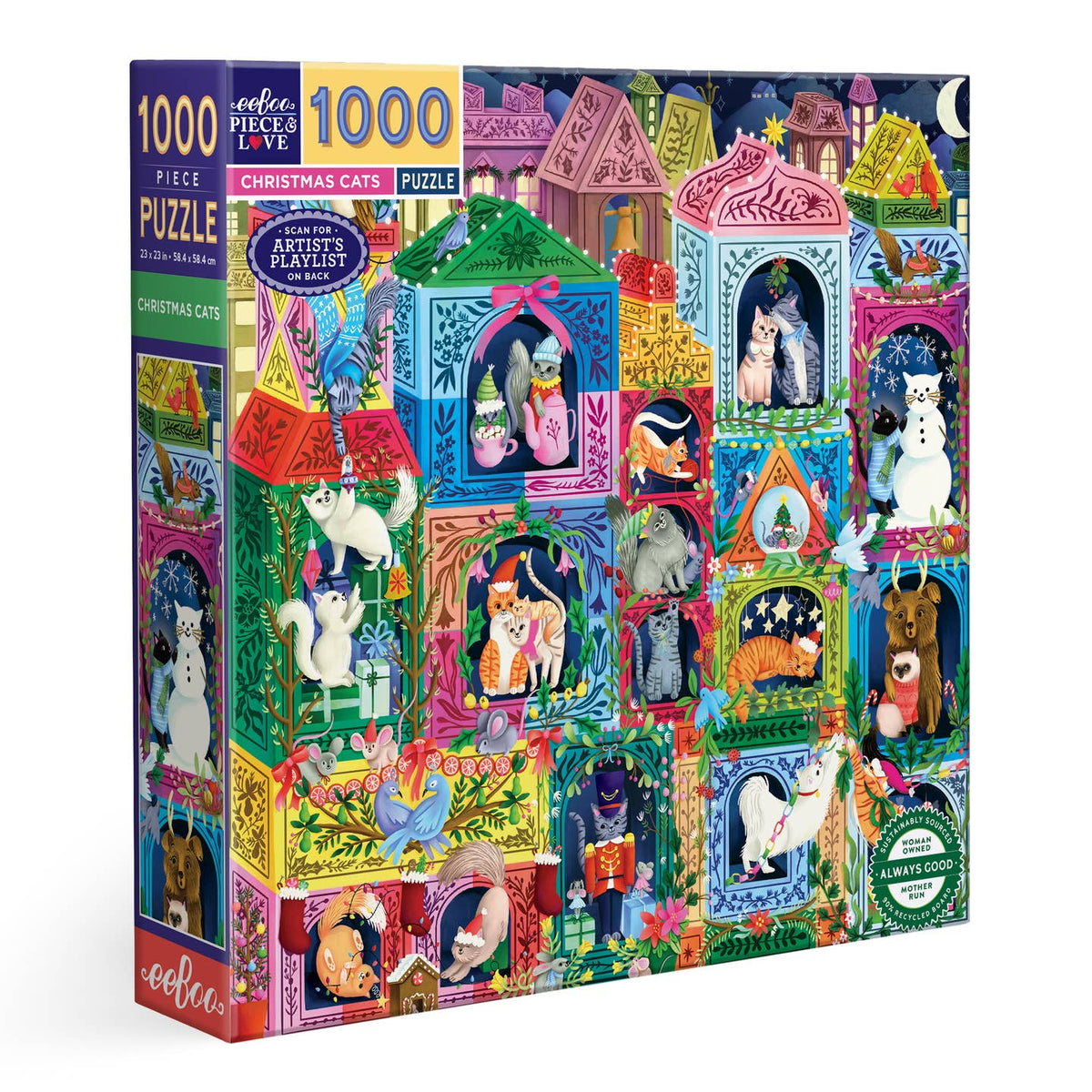 Christmas Cats 1000 Piece Puzzle