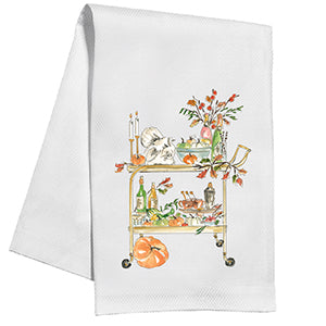 Thanksgiving Bar Cart Kitchen Towel