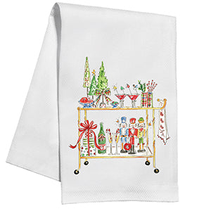 Holiday Bar Cart Kitchen Towel