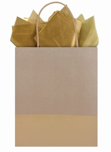 Golden Dipped Kraft Tote Bag