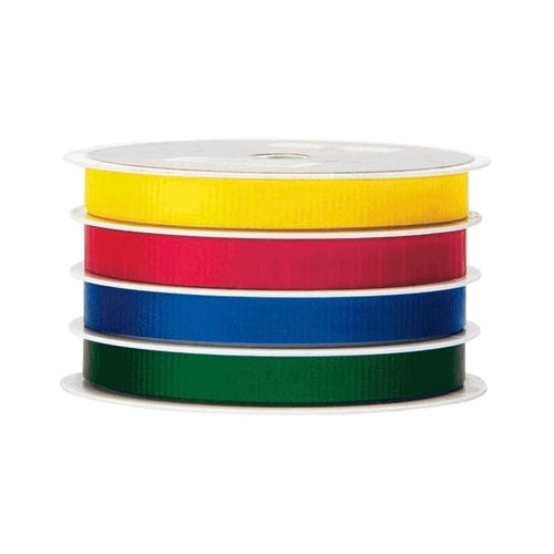 Yellow, Red, Royal & Emerald Four Channel Curling Ribbon