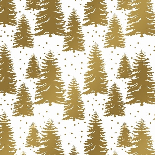 Golden Trees Wrapping Paper