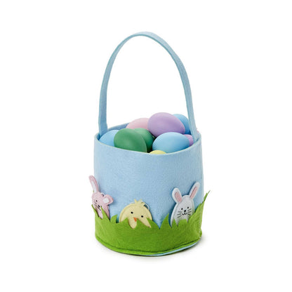 Hand-Crafted Felt Easter Basket with Removeable Ornaments
