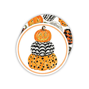 Pumpkin Stack Round Coaster