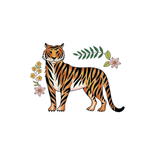 Regal Tiger Tattoo Pair