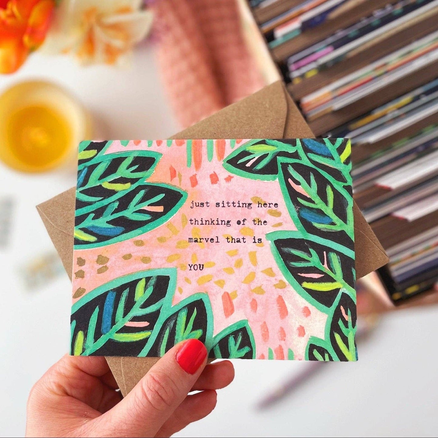 Marvel That Is You — Birthday, Congrats, Thank You, Everyday Card: Eco-friendly card pocket