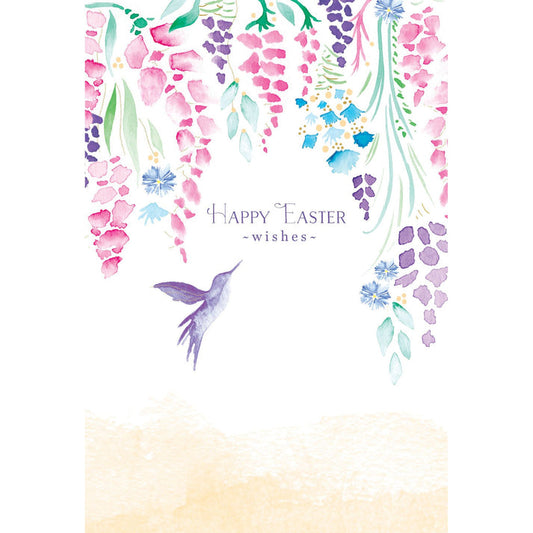 Hummingbird Vines Easter Card