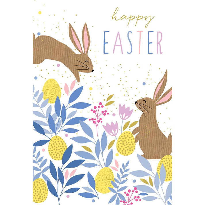 Garden Bunnies Easter Card Sara Miller