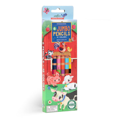 Little Farm 6 Jumbo Double Pencils