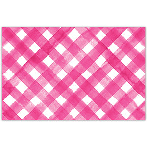 Light Pink* and White Plaid Placemat