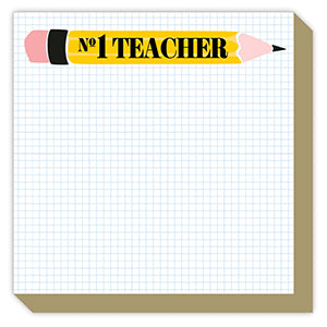 No 1 Teacher Mini  Luxe Notepad