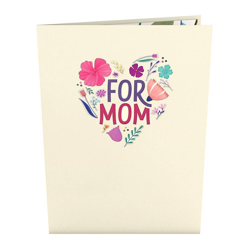 Mother's Day Basket Card, 5x7" Pop-up card, Flower
