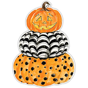 Handpainted Pumpkin Stack Posh Die-Cut Placemat