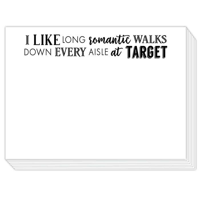 I Like Long Romantic Walks Mini Slab Pad