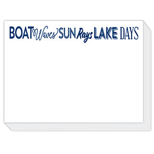 Boat Waves Sun Rays Lake Days Mini Slab Pad