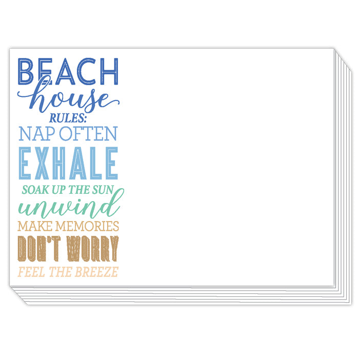 Beach House Rules Slab Pad