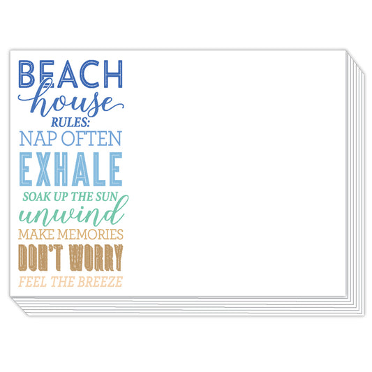 Beach House Rules Slab Pad