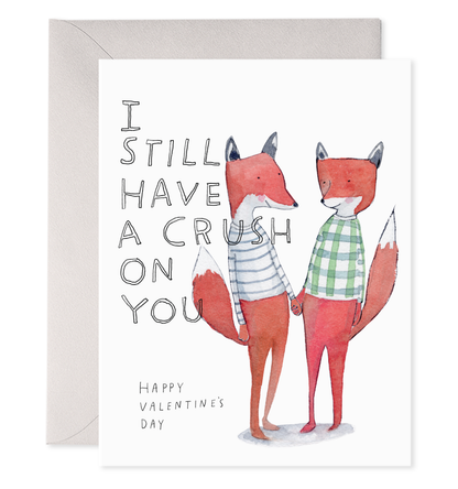 Crushing Fox Greeting Card