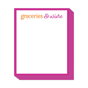 Groceries & Wine Short Stack Pad