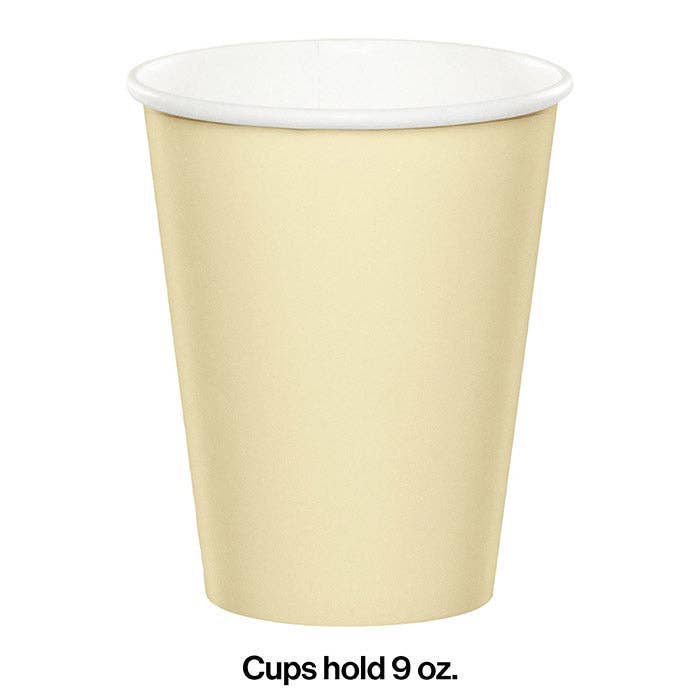 Ivory 9 oz Hot & Cold Paper Cups, 24/Pkg