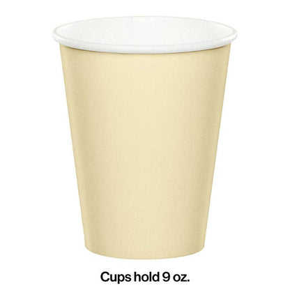 Ivory 9 oz Hot & Cold Paper Cups, 24/Pkg