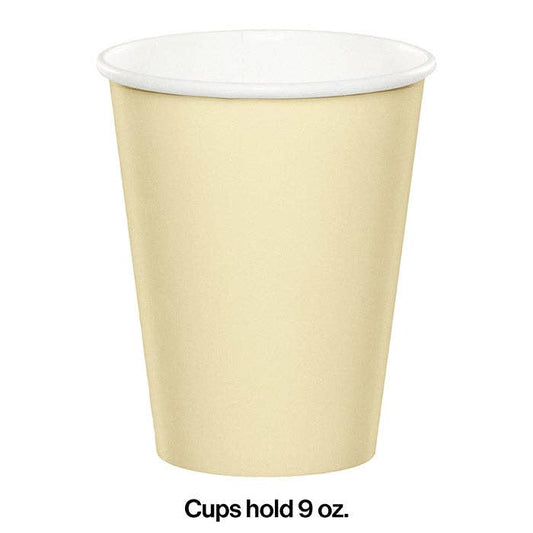 Ivory 9 oz Hot & Cold Paper Cups, 24/Pkg
