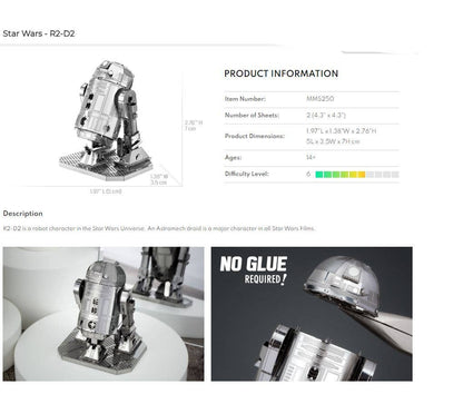 R2-D2 Star Wars  - Metal Earth