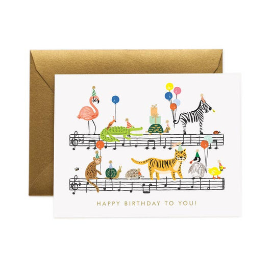 Happy Birthday Song Greeting Card