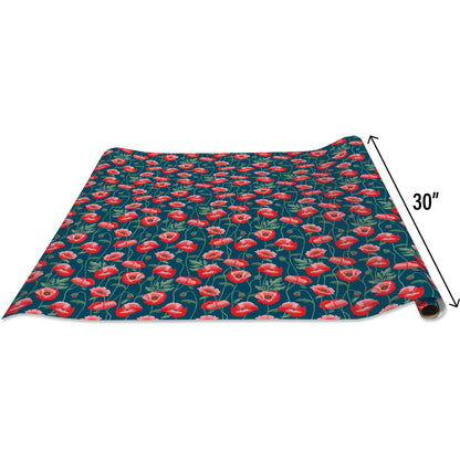 Pretty Poppies - Gift Wrap Rolls