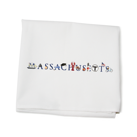 Massachusetts flour sack towel