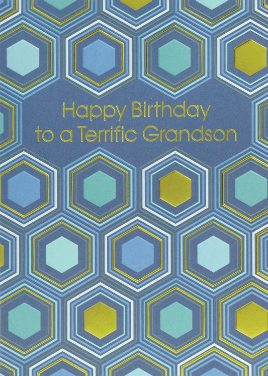 Hexagonal Pattern Greeting Card