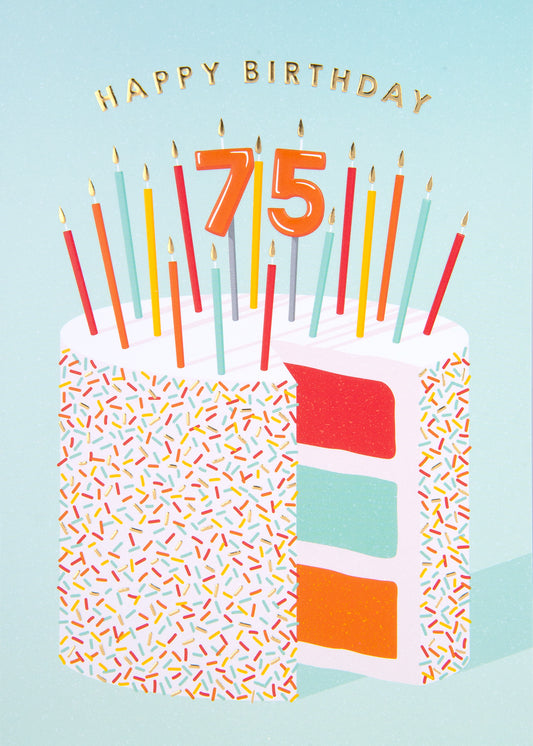 75 Cake Greeting Card