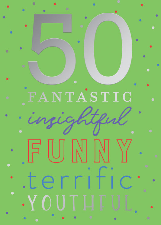 50 Acronym Greeting Card