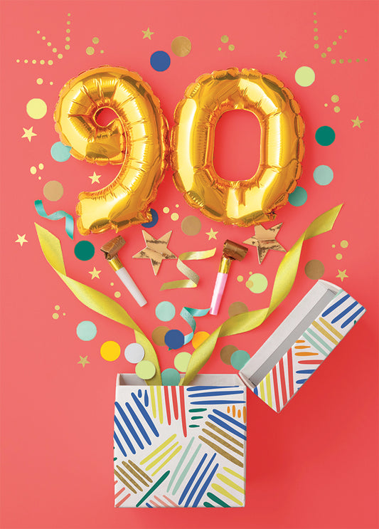 Look Who Is 90 Greeting Card