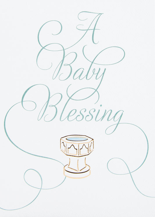 A Baby Blessing Greeting Card