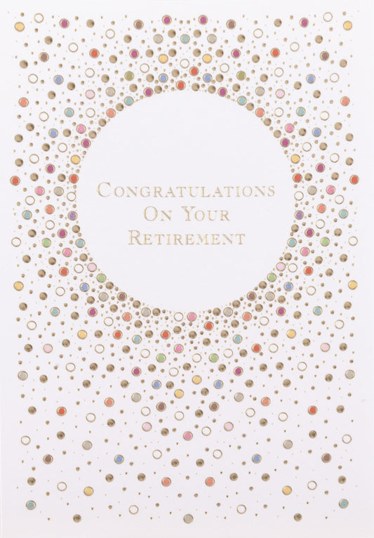 Dots For Retirement Greeting Card