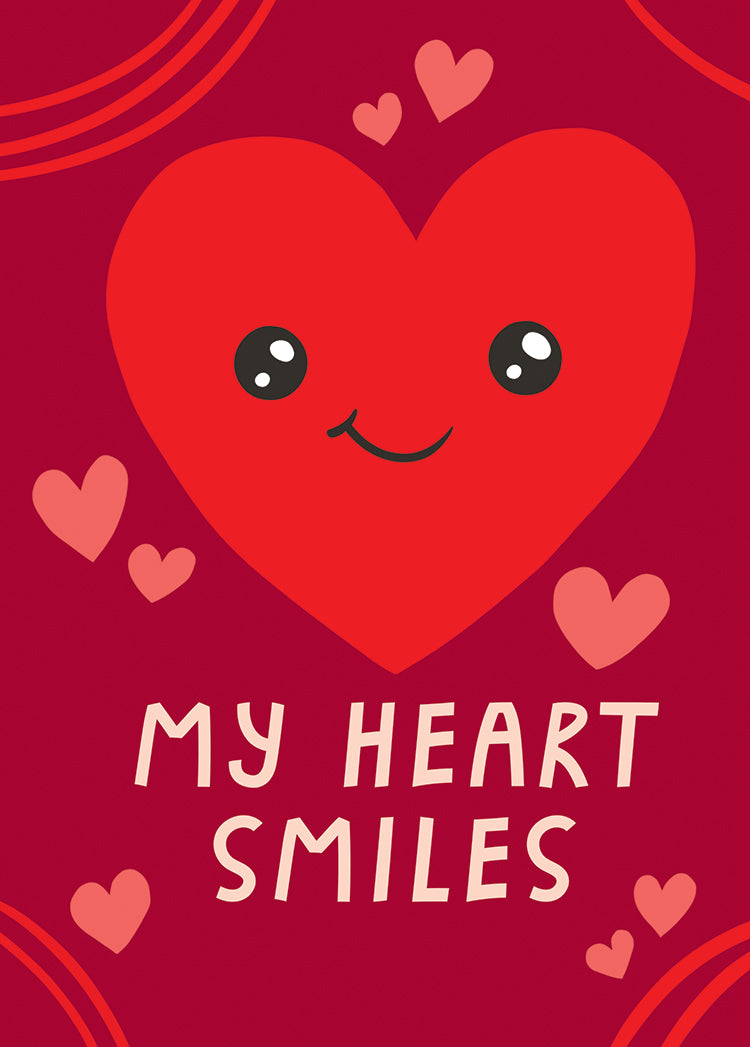 Heart Smiles Greeting Card