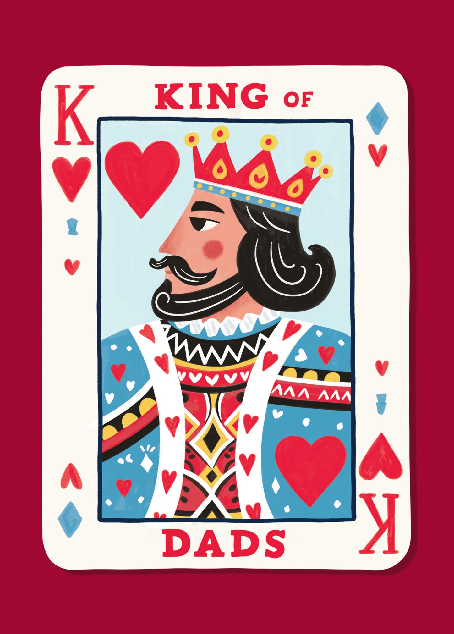 Dads a King Greeting Card