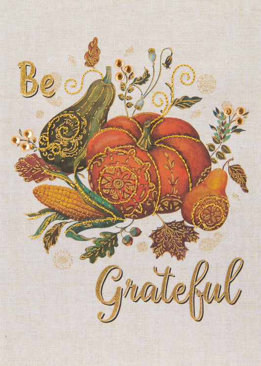 Be Grateful Gourds Greeting Card