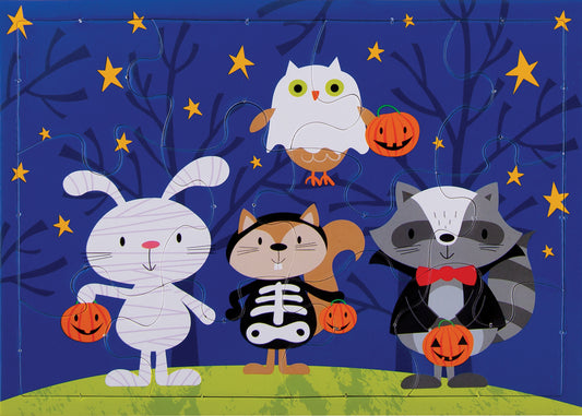 Trick-or-Treating Forest Friends Greeting Card