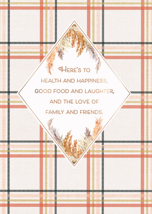 Health and Happiness Greeting Card