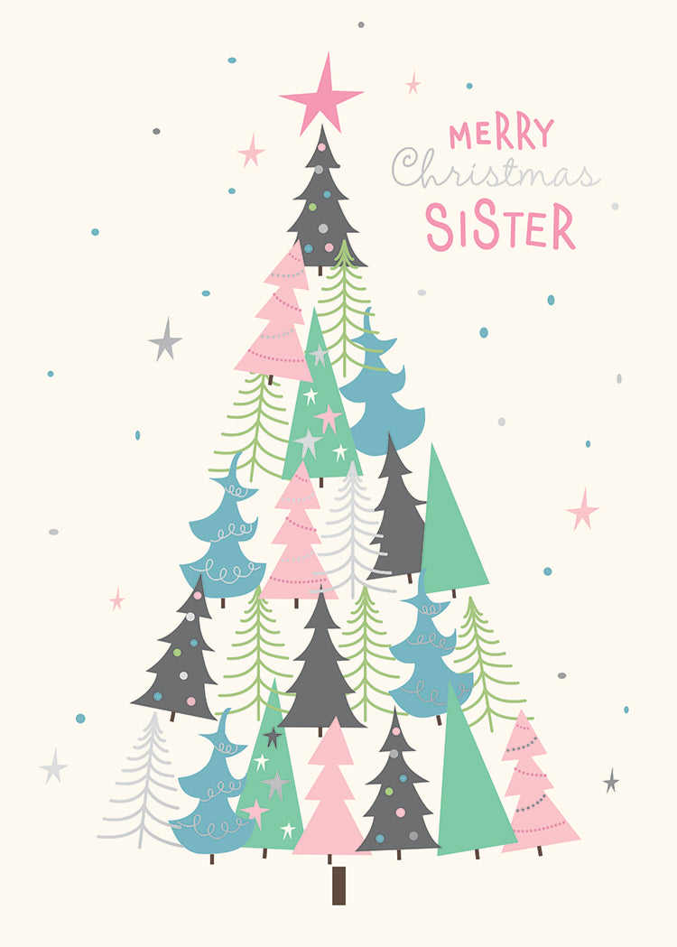 Sister Trees Greeting Card